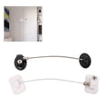 thumbnail image 1 of Freezer Lock, Scratch Resistant Durable 2PCS Set ABS Refrigerator Lock High Temperature Resistant  for Ovens Key Type,Password Type, 1 of 7