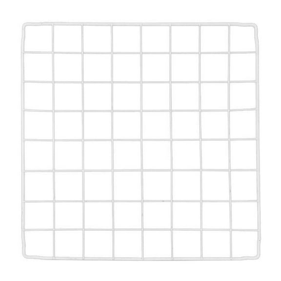 Pet Playpen Panel, Cage DIY Iron Fence for Rabbit Puppy Enclosure Guinea plain white Grid