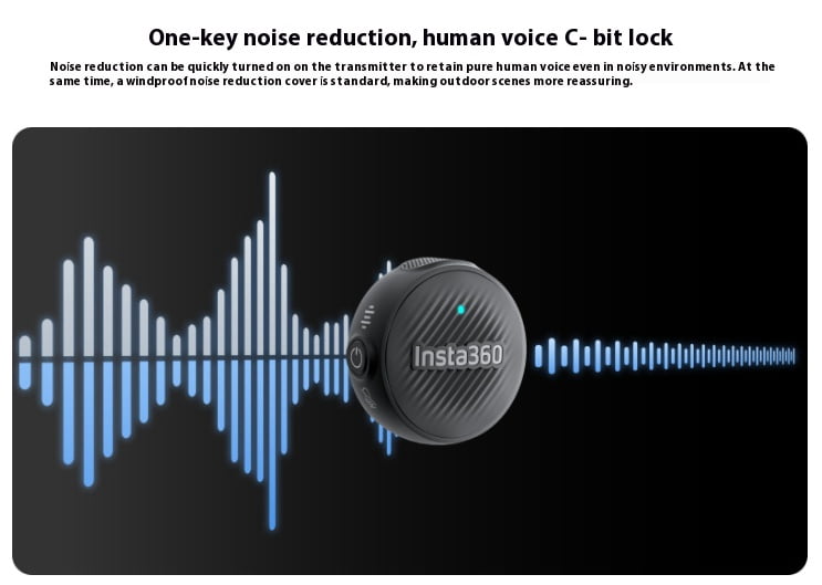 Wireless Lavalier Microphone for Smartphone Vlog - Bigcan Clip-on Bluetooth Mic Air System with USB-C Receiver, Noise Reduction, 48kHz Audio, 10H Battery for Video Recording Outdoor Streaming