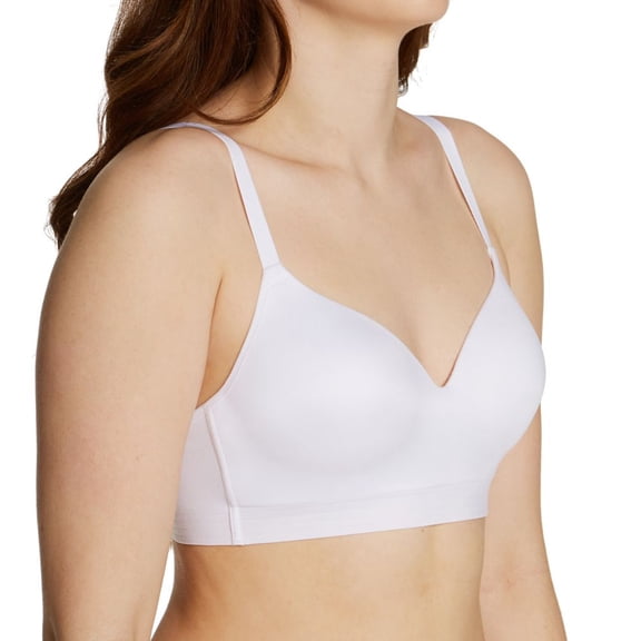 Hanes Ultimate Women's Wireless Bra with No-Dig Support & Lift White 2XL
