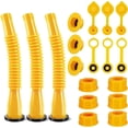 thumbnail image 1 of Kit de reemplazo de boquilla de tanque de gasolina para latas de 1/2/5/10 galones | Juego de boquillas duraderas a prueba de derrames de HDPE | 6 tapones de rosca, 3 mangueras flexibles, 6 tapones, 1 of 8