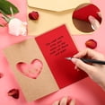 thumbnail image 6 of Dream Lifestyle 10 PCS Valentine's Day Gift Cards Greeting Cards,Hollow Out Design Kraft Paper Floral Letter Pattern Blessing Card with Envelop for Anniversaries Valentines Gift Cards, 6 of 8