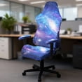 thumbnail image 3 of Uorisanigo Purple Galaxy Gaming Chair Cover with Armrest Covers Stretchable Computer Chair Seat Cover 4 Pieces Scratch-Proof Office Chair Covers Dormitory Decor, 3 of 8
