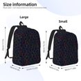 thumbnail image 4 of Daiia Colorful Balloons Vintage Canvas Backpack for Men and Women ,Hiking Backpack,Travel Laptop Bag for School,Large Capacity Backpack, 4 of 8