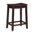 thumbnail image 3 of Linon Aubree Backless Wood Counter Stool, 24" Seat Height, Espresso Finish, 3 of 3