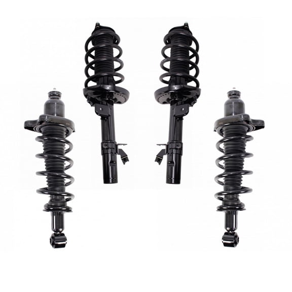 TRQ Front and Rear Strut & Coil Spring Assembly Set Driver & Passenger Sides Fits Select 14-20 Acura MDX