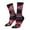 3 Black, variant on Romantic Heart Guitar Pattern Sport Socks for Women and Men Crew Socks Sporty Calf Socks Casual Socks