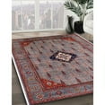 thumbnail image 3 of Ahgly Company Machine Washable Indoor Rectangle Industrial Modern Dark Goldray Area Rugs, 2' x 4', 3 of 7