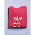 thumbnail image 3 of Sweet Unicorn Iv Sweatshirt Women -Victoria Barnes Designs, Female Small, 3 of 4