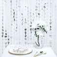 thumbnail image 5 of BalsaCircle Metallic Silver Star 6 feet Foil Tassels Fringe Backdrop Curtains Party Events, 5 of 8