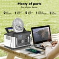 Hepway Euler P700 577Wh Portable Power Station, 2x700W(Peak 1000W) AC Outlets & LED Flashlight, Lithium ion Battery, Solar Charging Silent Solar Generator for CPAP Outdoor Camping RV Travel Home Use