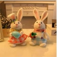 thumbnail image 4 of Diceymbol 2025 New Standing Rabbit Plush Holding A Carrot Rabbit Handmade Plush Cute Rabbit Stuffed Animals,Toys Baby Easter Gift for Girls, 4 of 6