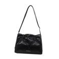 thumbnail image 2 of Bolso de mano para mujer con decoración de lazo jinwen Negro, 2 of 8