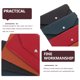 thumbnail image 2 of GOOHOCHY Cartera con sobre para 4 billetes: Cartera larga de poliuretano minimalista, organizador de tarjetas, monedero delgado con compartimento para dinero en efectivo para hombres y mujeres., 2 of 8