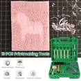 thumbnail image 3 of Amdohai 13 PCS Printmaking Tools Kit with Carry Box Engraving Tools Wood Block Printing Tool Set with Carving Tools Rubber Roller Whetstone, 3 of 6