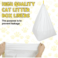 thumbnail image 2 of Odor Control 24.4 x 11.6 inch Durable Drawstring Litter Box Liner Bags, 10 Count, 2 of 7