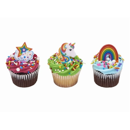 Bright Unicorn Cupcakes