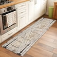 thumbnail image 2 of Vintage Wood Grain 2'x6' Runner Rugs for Hallway Kitchen Bedside Non Slip Washable, Farmhouse Country Door Retro Entryway Rug Runners with Rubber Backing, Long Carpet Runner for Laundry Room, 2 of 8