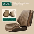 thumbnail image 5 of HomeZeer Vintage Executive Office Chair with Rubber Casters Padded Arms, Premium Camel Brown Faux Leather Swivel Computer Desk Chair, Height Adjustable Task Chair for Home Office, 5 of 12