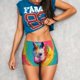 thumbnail image 3 of Fotbe Watercolor White Horse Shorts Sin Costuras – Shorts Deportivos de Cintura Alta para Mujer, Elásticos para Gimnasio, Yoga, Running o Ciclismo-Large, 3 of 8