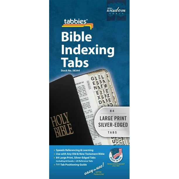 Large Print Bible Indexing Tabs Bible TabProtestantGpS Large