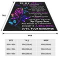 thumbnail image 7 of SPXUBZ Mom Gifts Blanket for Mom from Daughter Birthday Gifts Throw Blankets Mother's Day Gifts Flowers Butterfly, 7 of 7
