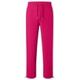 thumbnail image 4 of UDAUDU Boys Girls Baggy Sweatpants Casual Straight Wide Leg Sweat Pants Drawstring Athletic Workout Gym Jogger with Pockets Hot Pink 7-8 Years, 4 of 6