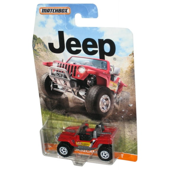 Matchbox Jeep Hurricane Concept (2014) Red Rick's Climbing Adventures Toy Car