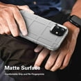 thumbnail image 3 of Dteck Rugged Case For iPhone 12 6.1" / 12 Pro 6.1" (2020) with Front Tempered Screen Protector, Shockproof Armor TPU Soft Back Protective Cover, Gray, 3 of 7