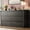 7 Drawer Black-2, variant on HELLONE Modern Wide 9-Drawer Wooden Double Dresser, Black