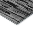 thumbnail image 3 of Addison Rugs Mayfield Premium Machine Washable Transitional Stripes Gray Round Rug, 8' x 8', 3 of 5