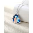 thumbnail image 6 of WINNICACA 2 Sister Hug Necklace Sterling Silver Heart Blue Crystal Gifts Always My Sisters Forever My Friend Jewelry Birthday Anniversary Valentines Mothers Day Gifts for Women, 6 of 6