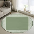 thumbnail image 2 of Cameo Brown Greek Key Large Area Rugs for Bedroom Living Room, Soft Non Slip Carpet Bedside Rug, Geometric Greece Ancient Farmhouse Geo Round Floor Cover Kitchen Accent Rug 4' for Dining Room/Office, 2 of 9