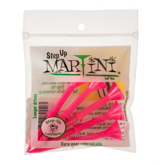 Martini Step Up Tees Pink Pack of 5