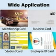 thumbnail image 6 of 100 Pack Premium Blank PVC Cards, CR80 30Mil Graphic Quality White Plastic Cards for Photo ID Badge Printers, 6 of 7