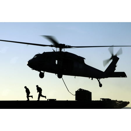 - LAMINATED POSTER Crew members aboard the Military Sealift Command fast combat support ship USNS Bridge (T-AOE 10) cl Poster Print 24 x 36