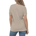 thumbnail image 6 of Buck up Women's Relaxed T-Shirt (Heather Stone, M), 6 of 7