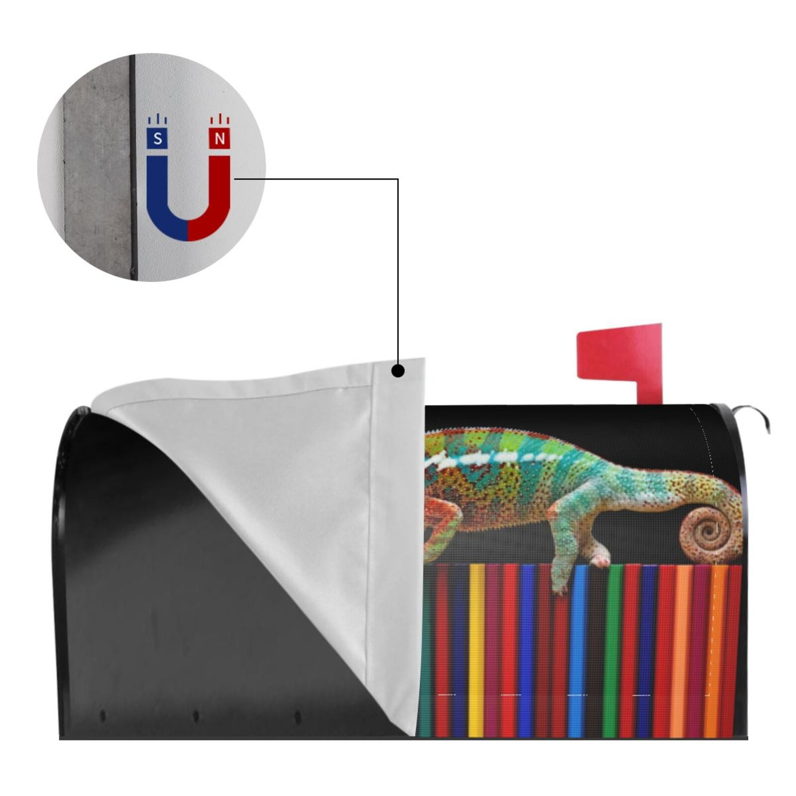 Kdxio Magnetic Mailbox Cover 21x18 in Mailbox Cover Outdoor Decoration Holiday Mailbox Covers for Home Garden Yard-21x18 in