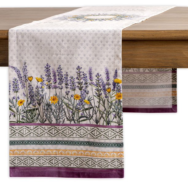 Maison d' Hermine Fanny Lavender 100 Cotton Table Runner for Party