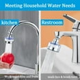 3 pack faucet mount filters faucet water filter tap water purifier for faucet kitchen bathroom sink filter filtration activated carbon