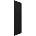 thumbnail image 2 of 12"W x 33"H True Fit PVC Single Panel Herringbone Modern Style Fixed Mount Shutters, Black (Per Pair - Hardware Not Included), 2 of 8