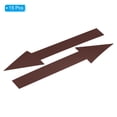 thumbnail image 3 of Uxcell 8"x2" Arrow Sticker Adhesive Large Arrow Sign Brown 15 Pack, 3 of 6