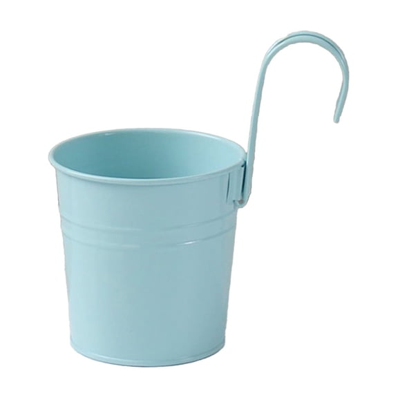 Metal Hanging Flower Pot with Drainage Holes, Stylish Indoor & Outdoor Wall Planter, Durable Iron Wall Decor for Garden, Balcony, Home & Commercial Spaces