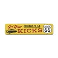thumbnail image 2 of Get Your Kicks On Route 66 Novelty Decor, Metal Wall Sign - 4x18 Inches, 2 of 4