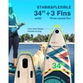 thumbnail image 6 of AILIEFSUN Wood Grain, 11'*34”*6“Ailiefsun Stand Up Paddle Board Inflatable Stable Sup Board with Fishing Paddleboards Accessories for Adults Youth Wide Non-Slip Deck Surfboard, 6 of 7