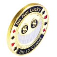 thumbnail image 1 of STARTIST Metal Commemorative Collection-Gold Clubs Casino Chips Game /, 1 of 9