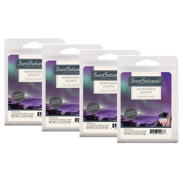 ScentSationals 2.5 oz Northern Lights Scented Wax Melts, 4Pack