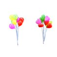 thumbnail image 2 of 1 Bunch Round Heart Mixed Color Miniatures Balloon Home Garden Cake Decoration Scrapbooking Craft Diy Colorful Mini Balloon, 2 of 9