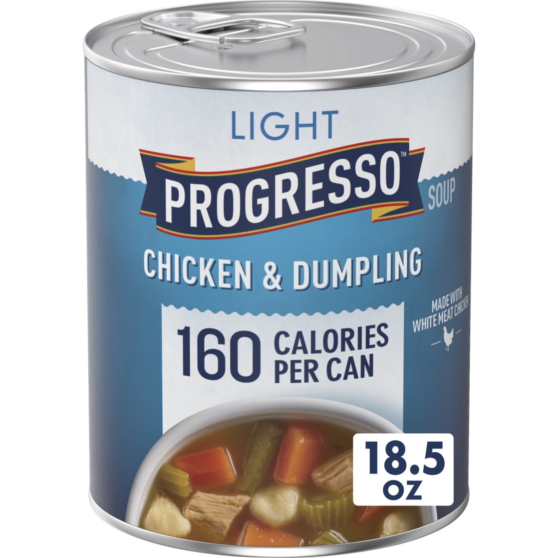 (12 pack) Progresso Light Canned Soup, Chicken and Dumpling Soup, 18.5 oz
