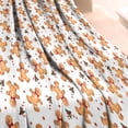 thumbnail image 3 of White Christmas Gingerbread Man Pattern Blanket,Comfortable Soft Flannel Throw Blanket,All Season,Warm Lightweight Blankets for Sofa Bed Couch Living Room Chair,60"x80", 3 of 4